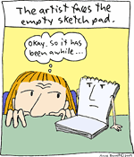 The Artist Faces the Empty Sketchpad